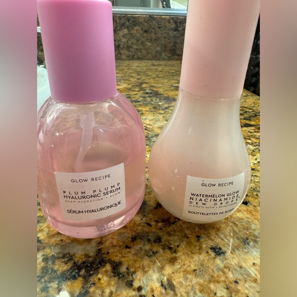 Glow recipe plump hyaluronic serum and niacinamide dew drops
